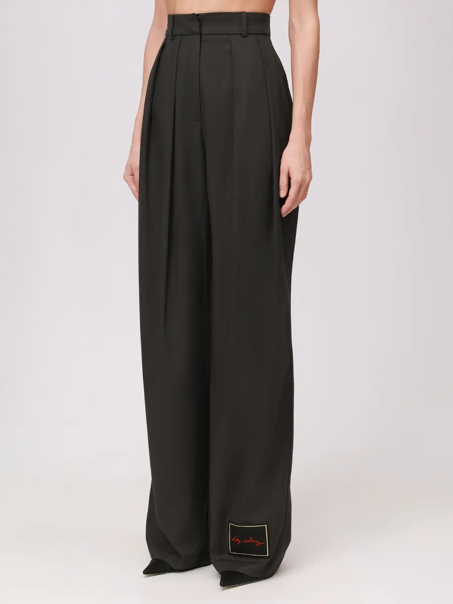 Брюки однотонные