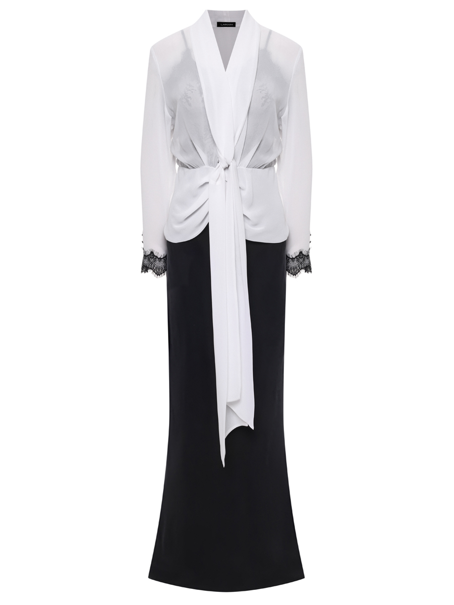 Платье комбинированное