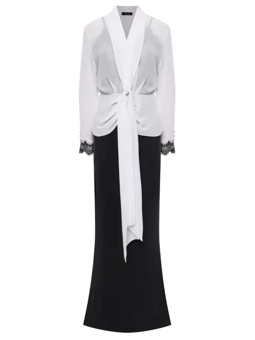 Платье комбинированное LAROOM