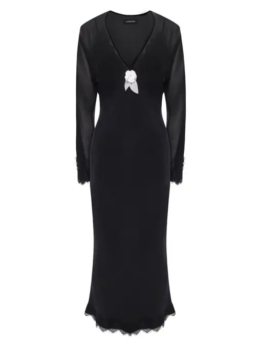 Платье с кружевом LAROOM