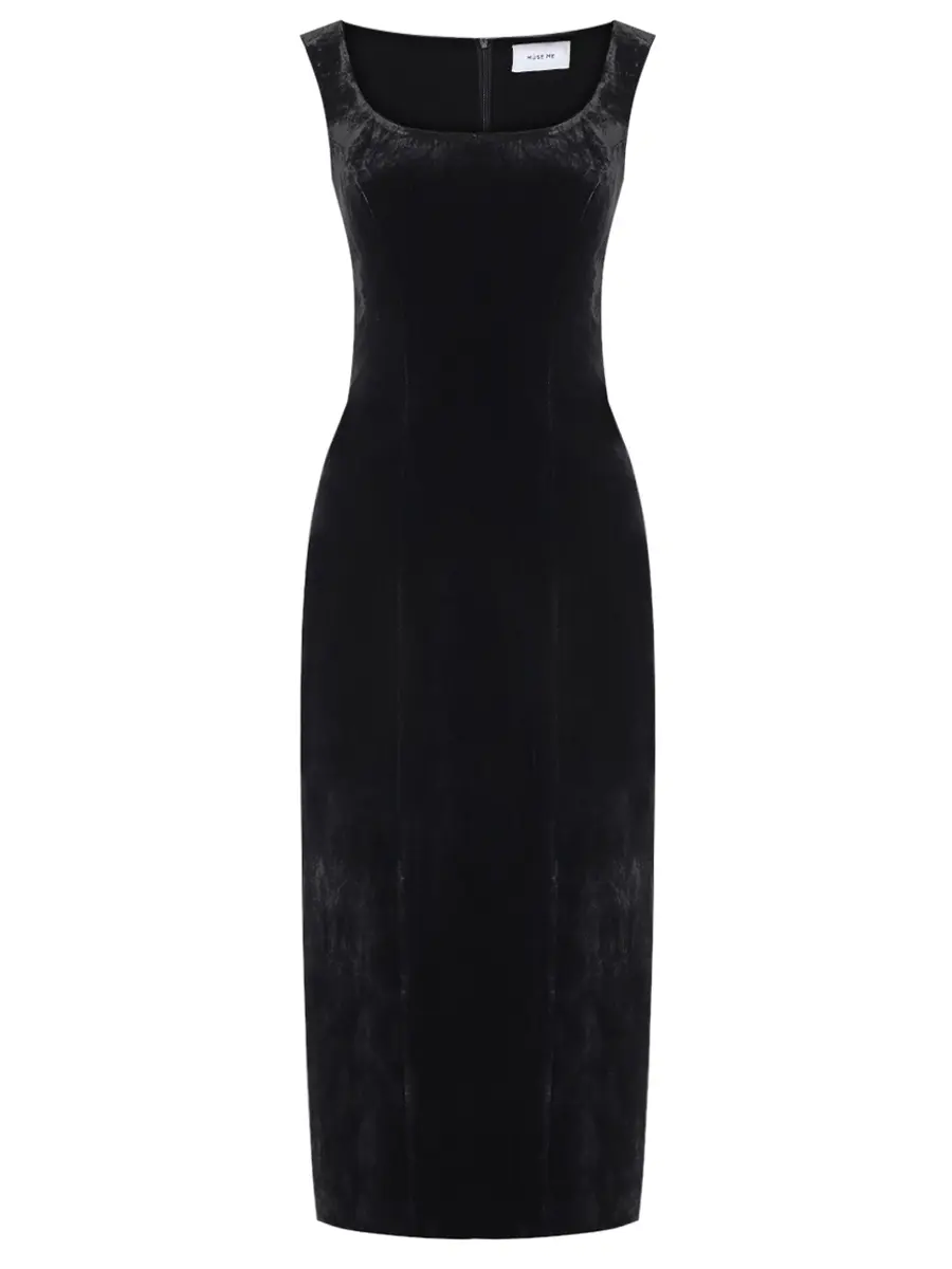 Платье бархатное