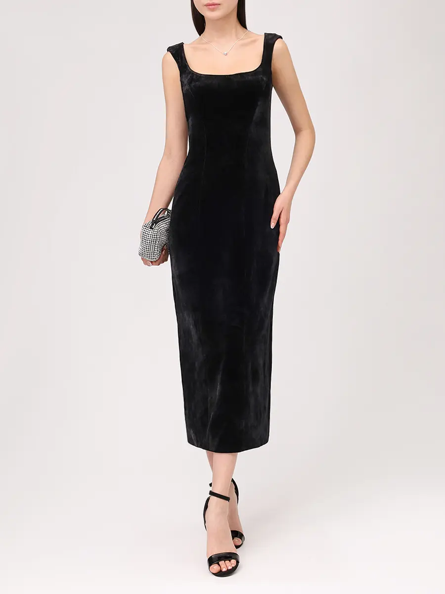 Платье бархатное