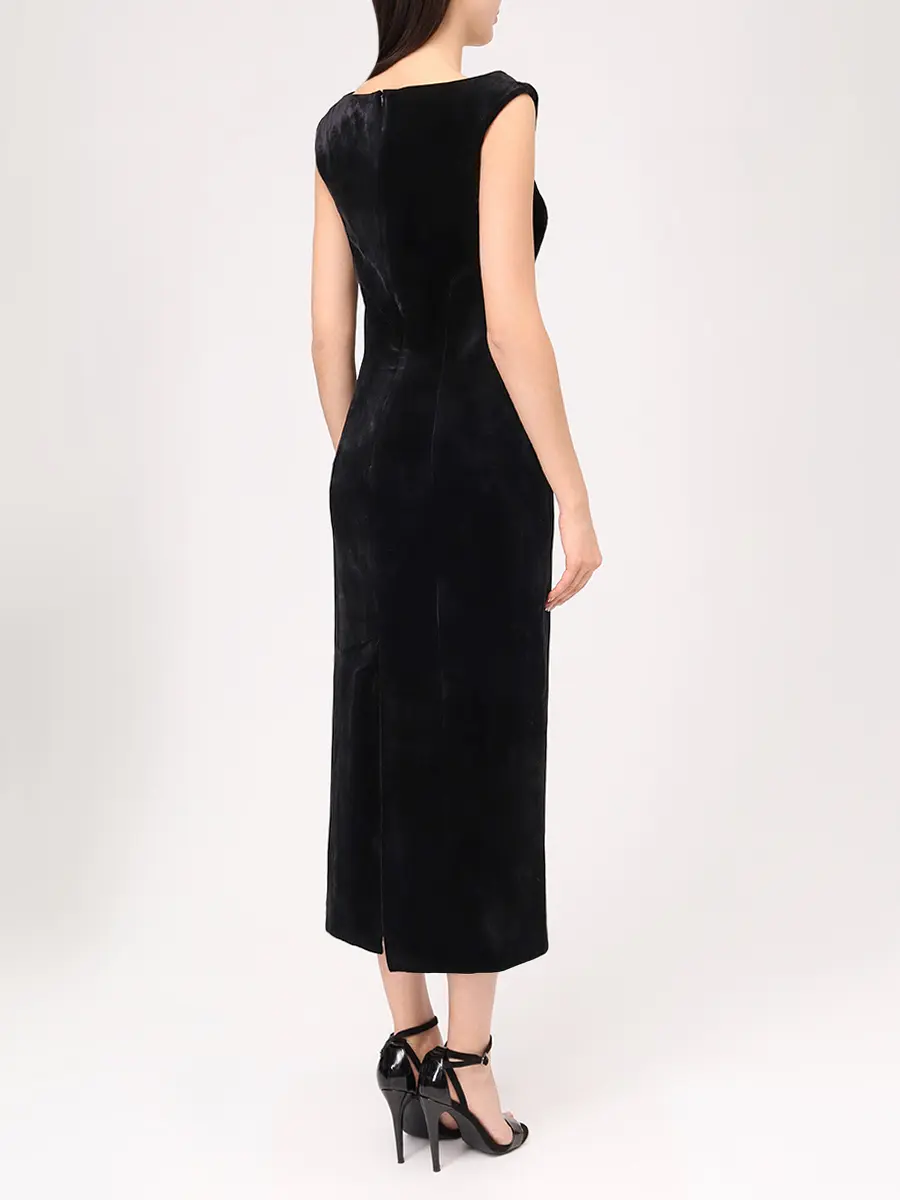 Платье бархатное