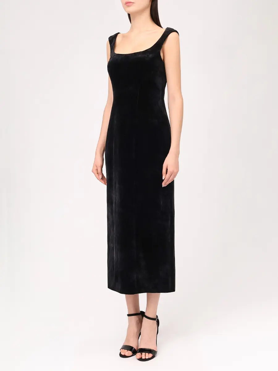 Платье бархатное