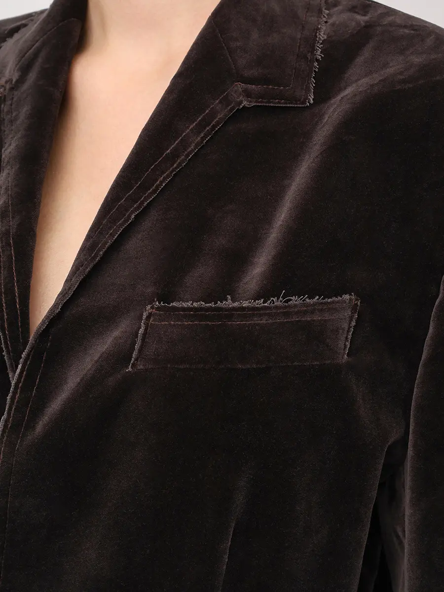 Жакет бархатный