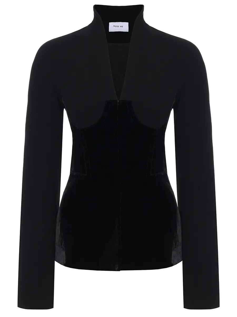 Жакет однотонный