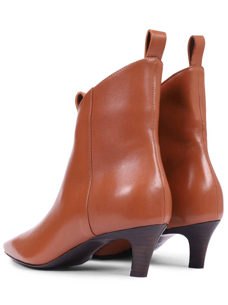 Ботильоны кожаные