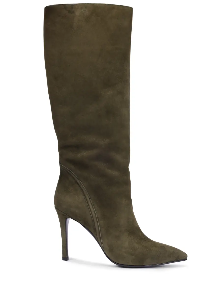 Сапоги замшевые