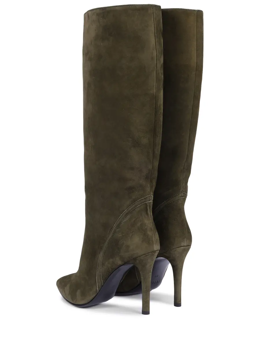 Сапоги замшевые