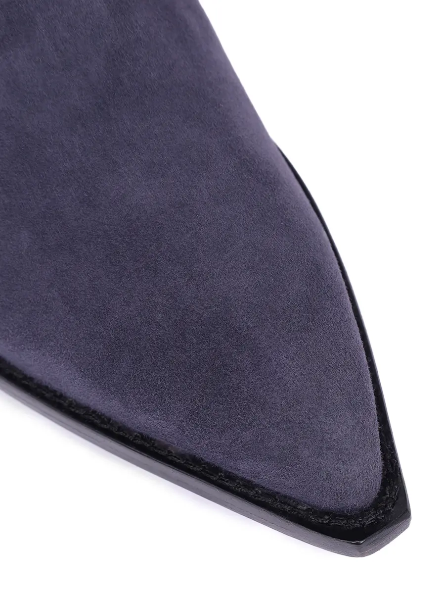 Сапоги замшевые