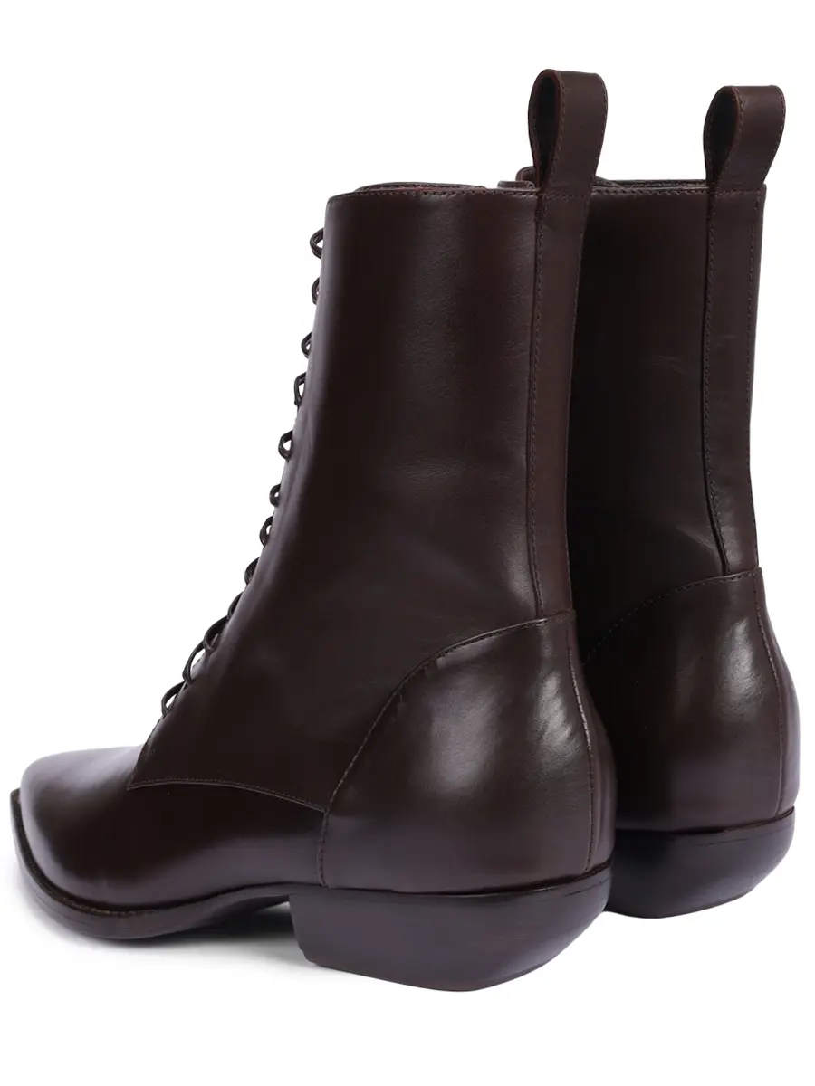 Ботинки кожаные