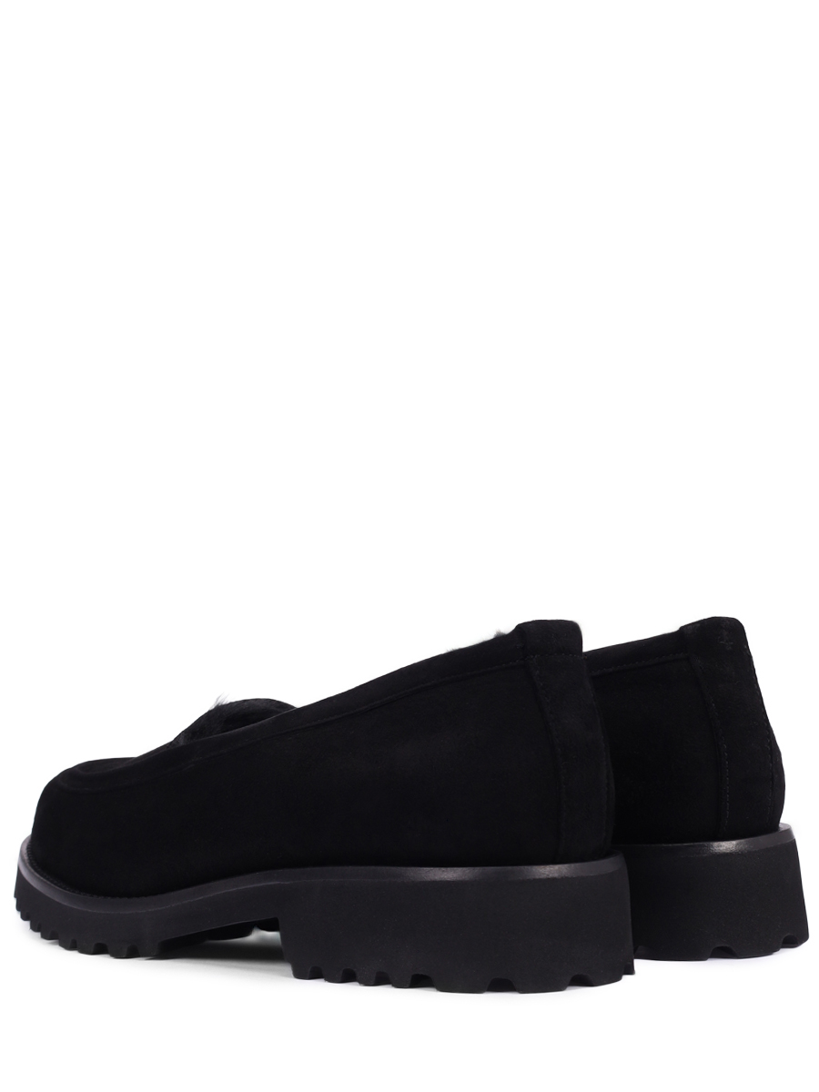 Лоферы замшевые на меху