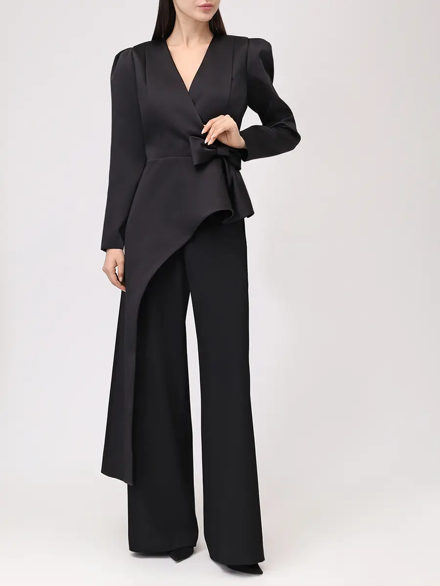 Блуза со шлейфом