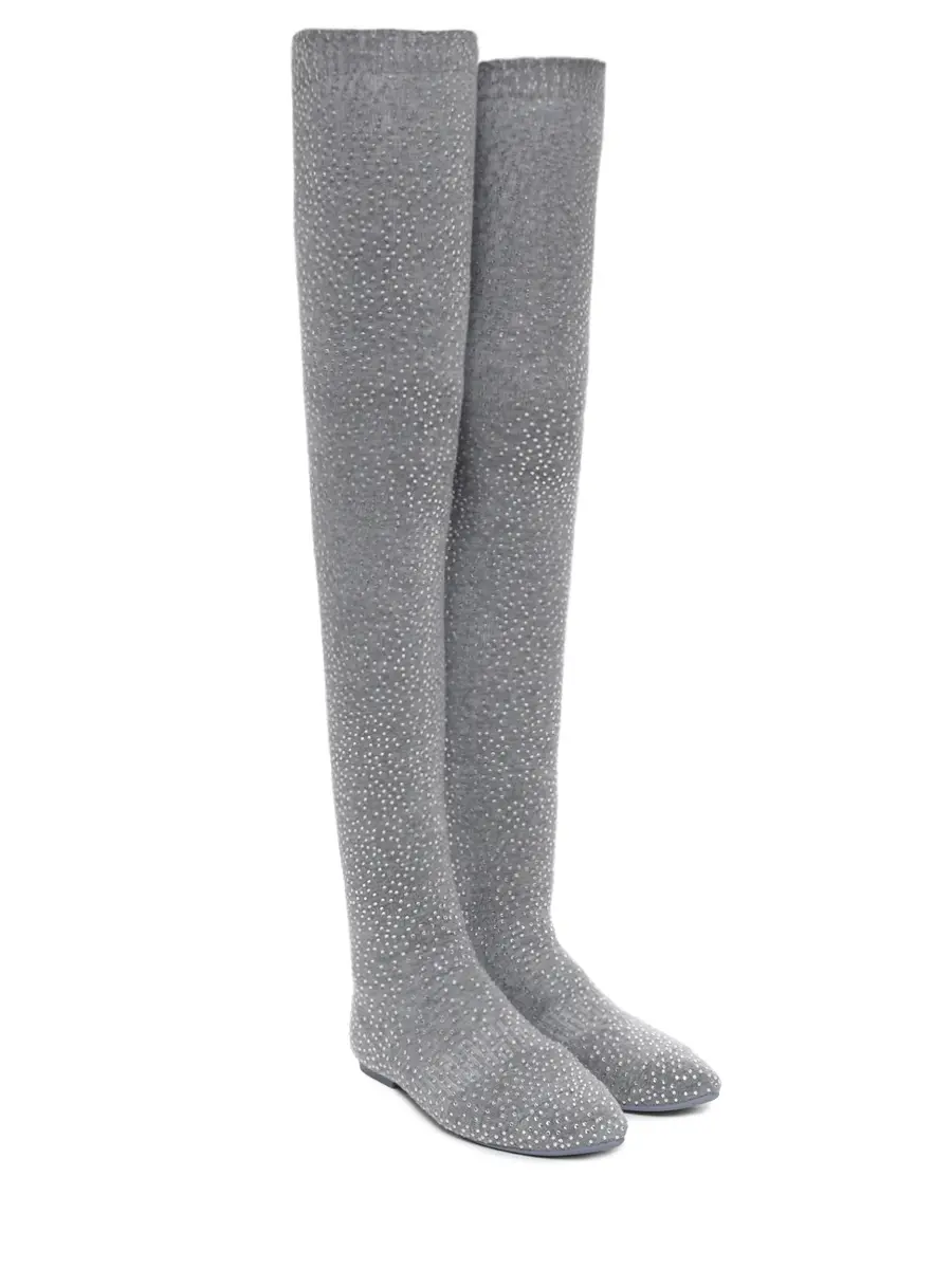 Ботфорты текстильные