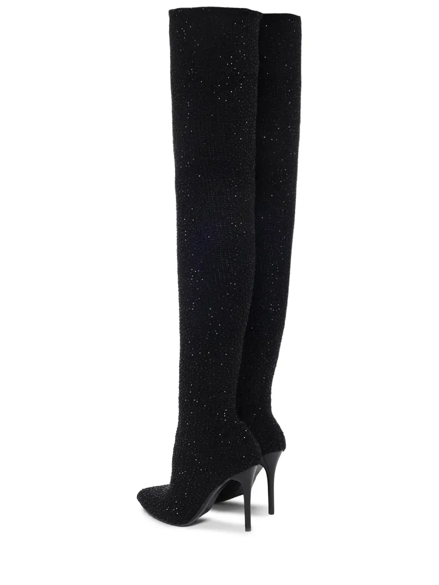 Ботфорты текстильные