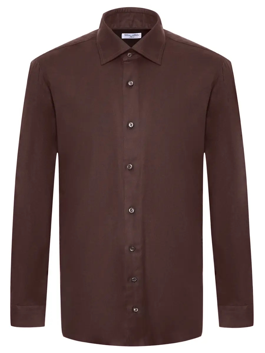 Рубашка Regular Fit из хлопка и лиоцелла