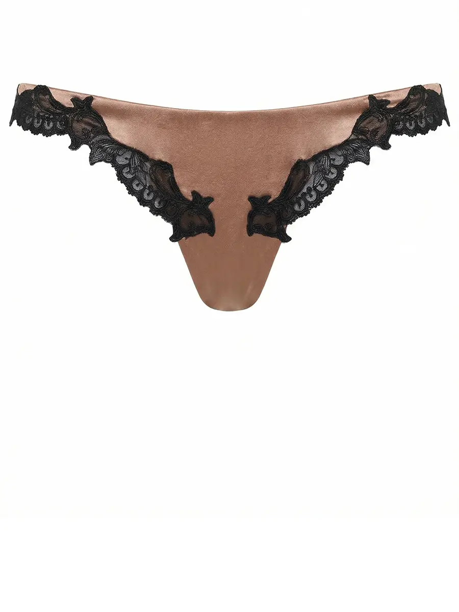 Трусы-стринг шелковые