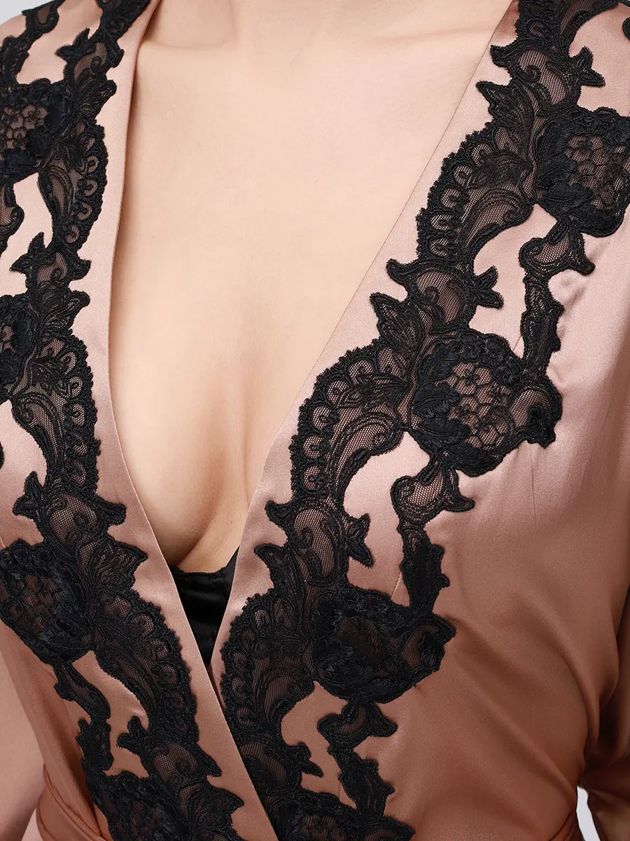 Халат шелковый