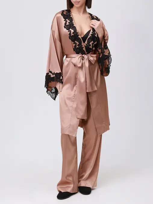 Халат шелковый C.ALLA