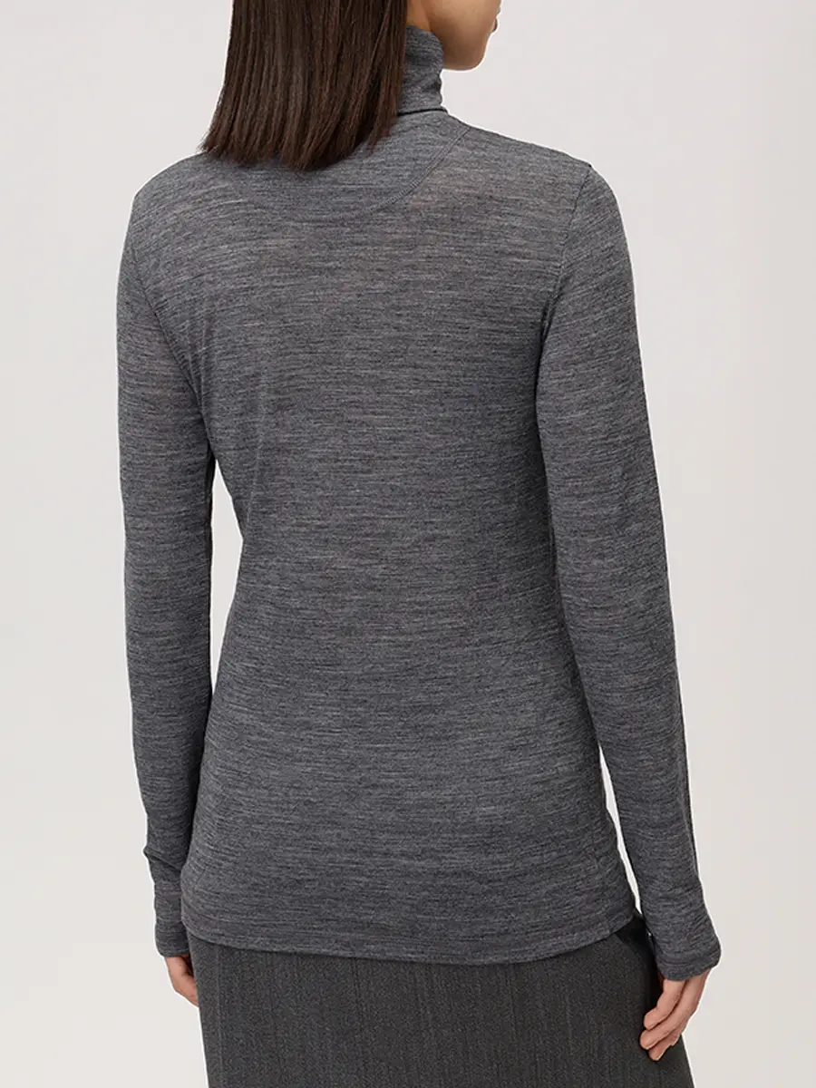 Водолазка однотонная