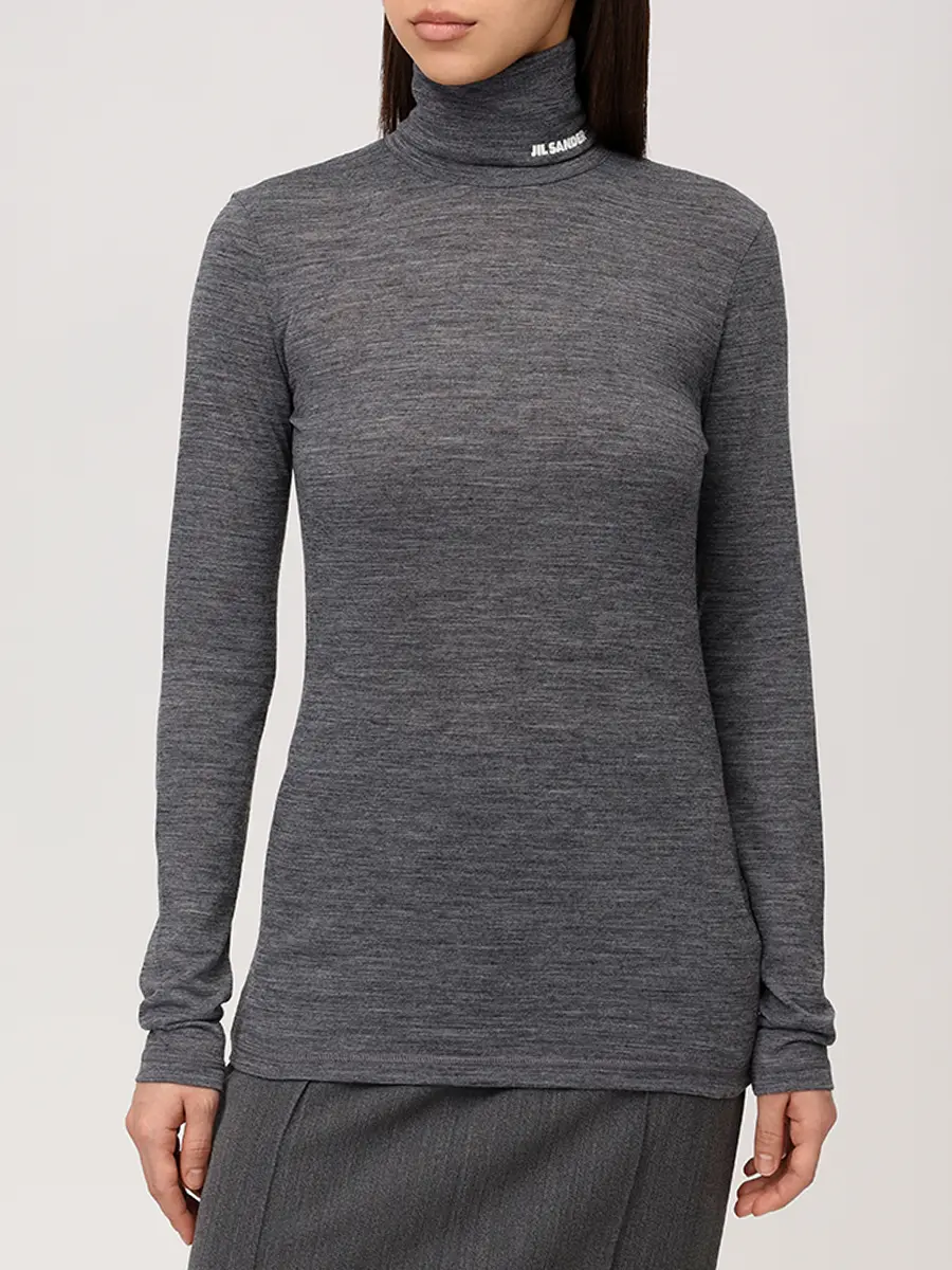 Водолазка однотонная