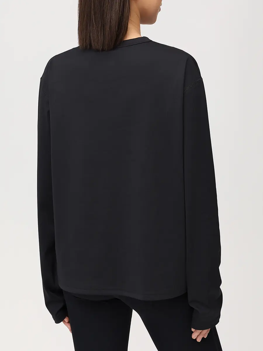 Лонгслив однотонный