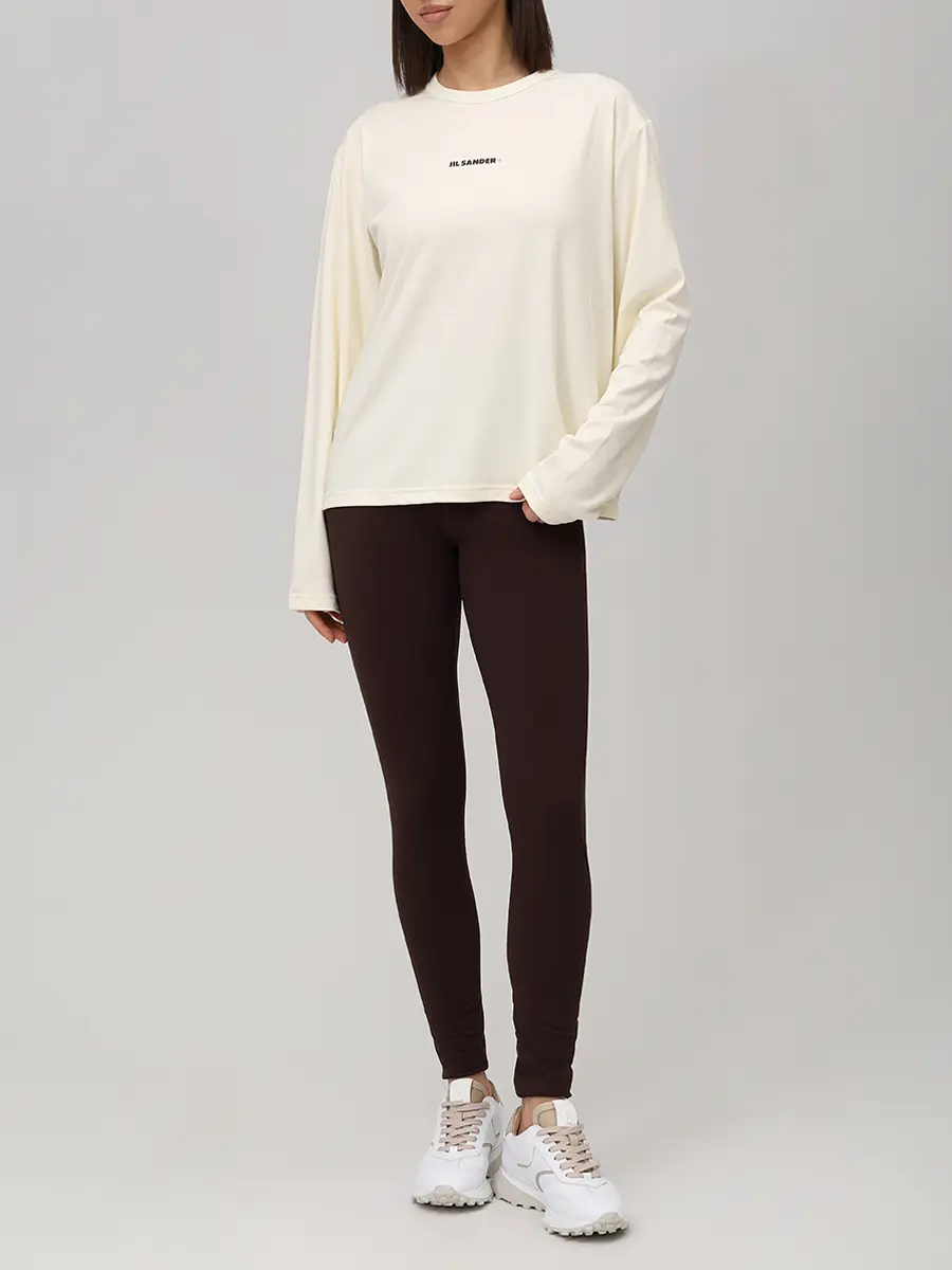 Лонгслив однотонный