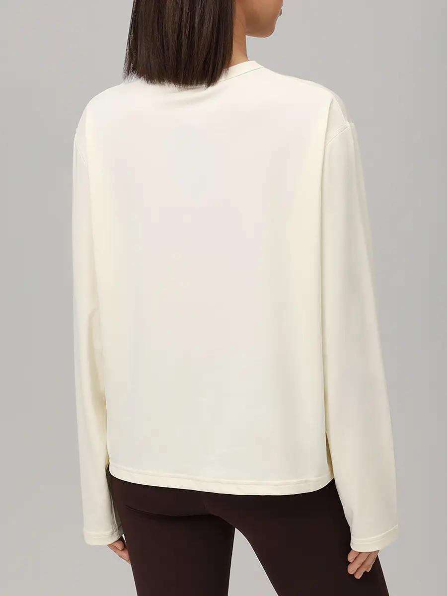 Лонгслив однотонный