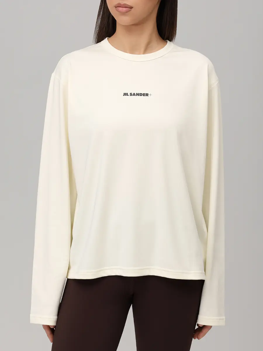 Лонгслив однотонный