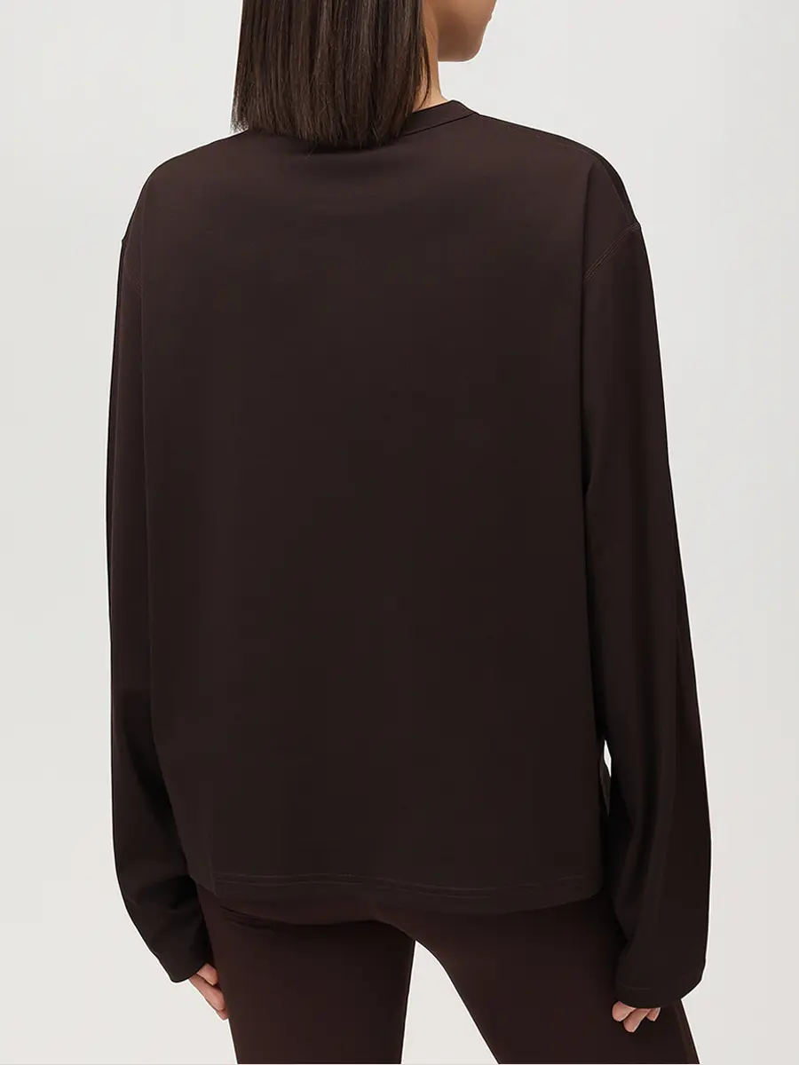 Лонгслив однотонный