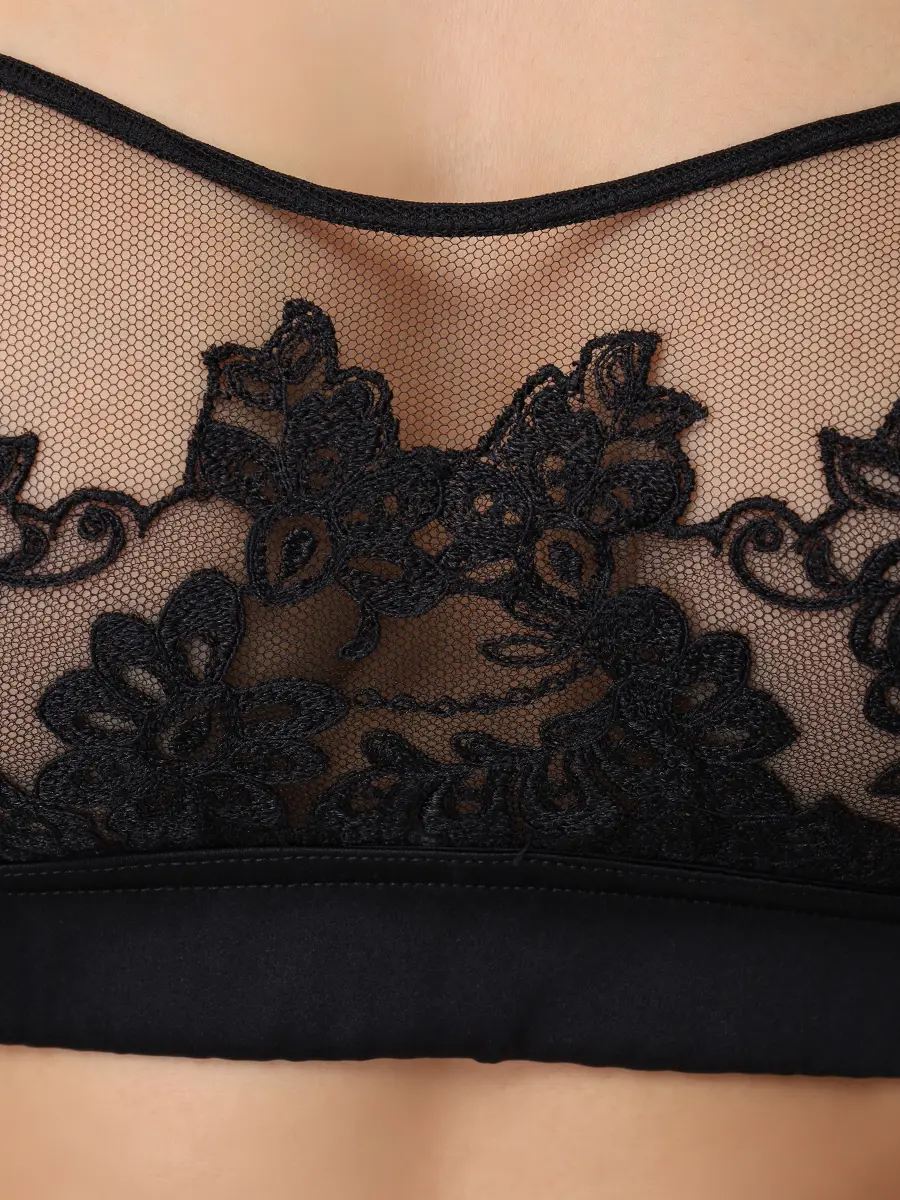 Бюстгальтер-топ из сетки