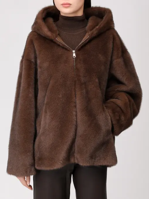 Полушубок из экомеха FORTE DEI MARMI COUTURE