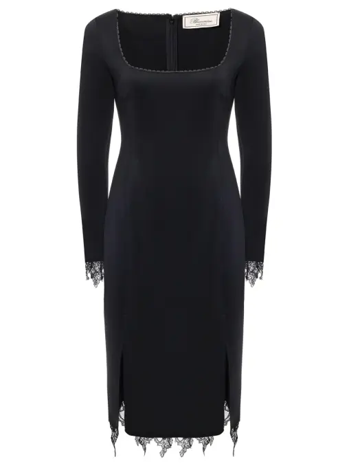 Платье с кружевом BLUMARINE