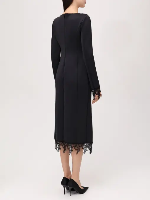 Платье с кружевом BLUMARINE
