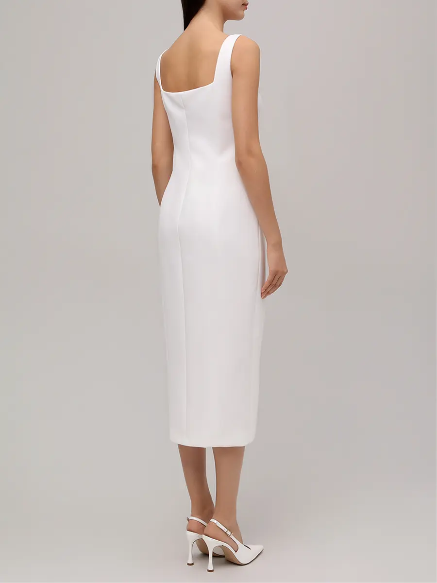 Платье однотонное