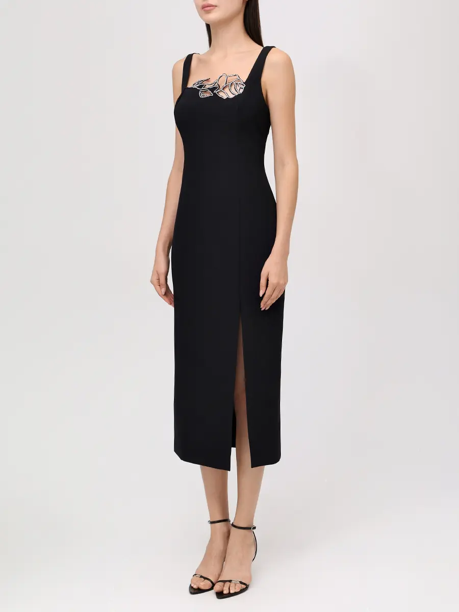 Платье однотонное