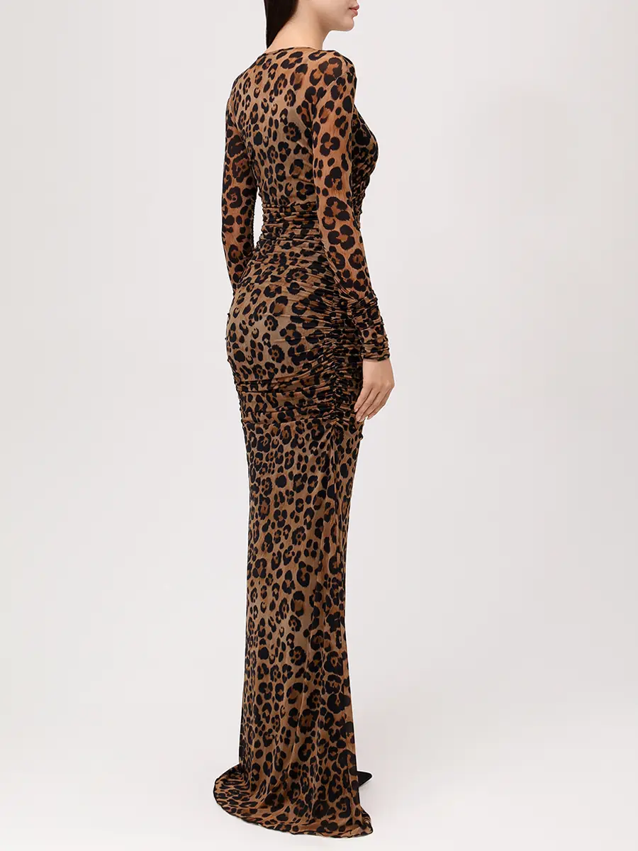 Платье с принтом