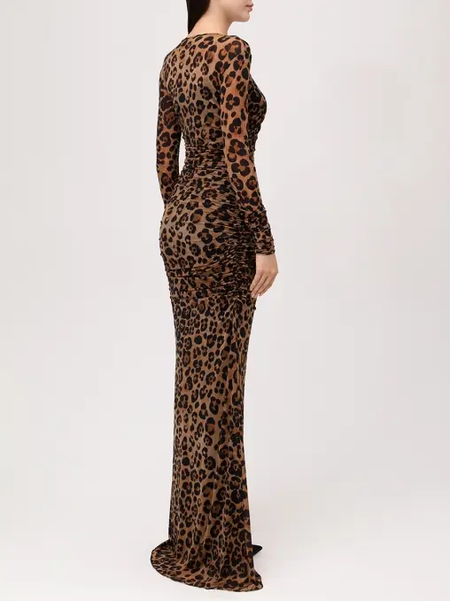 Платье с принтом BLUMARINE