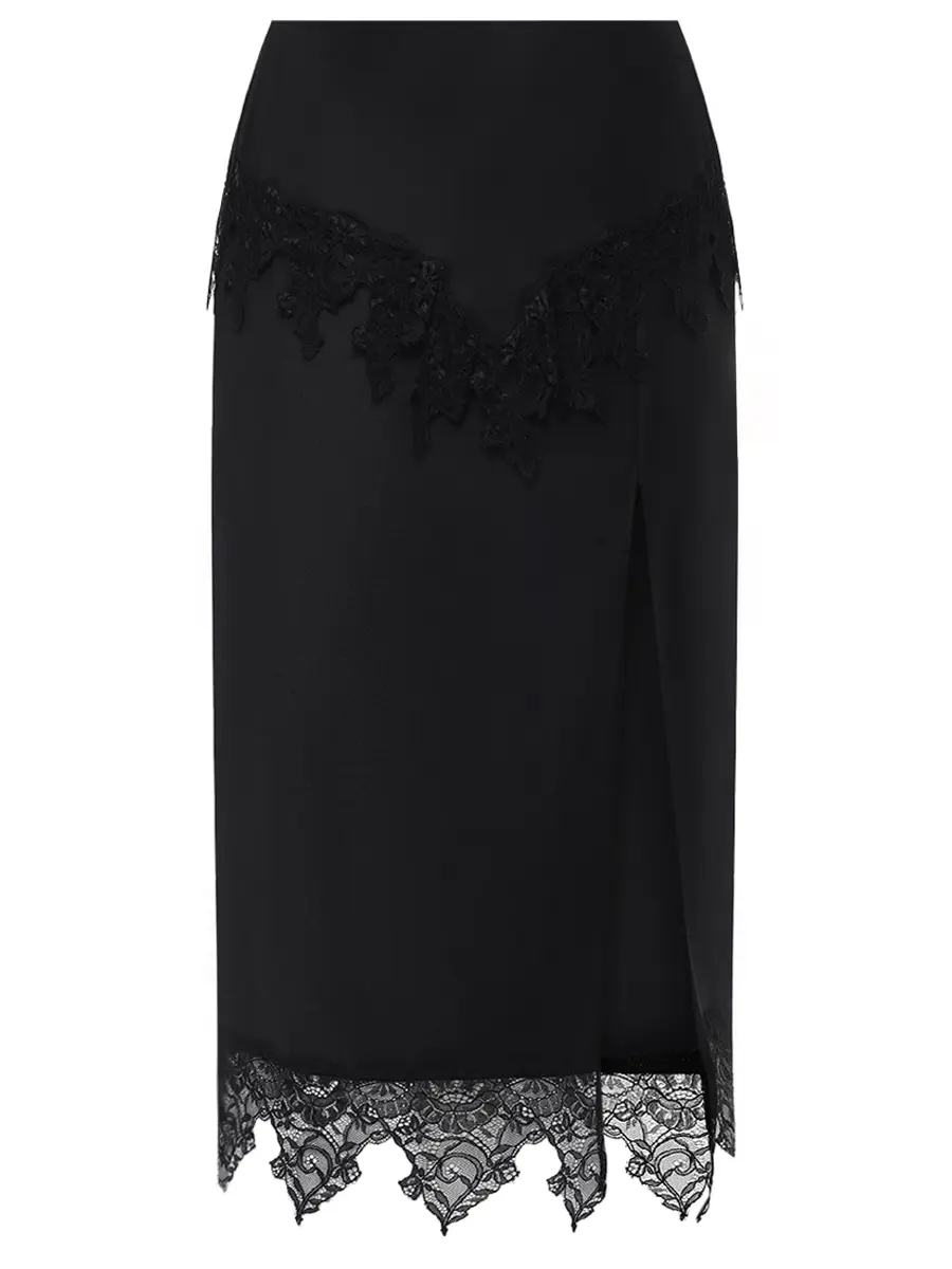 Юбка с кружевом