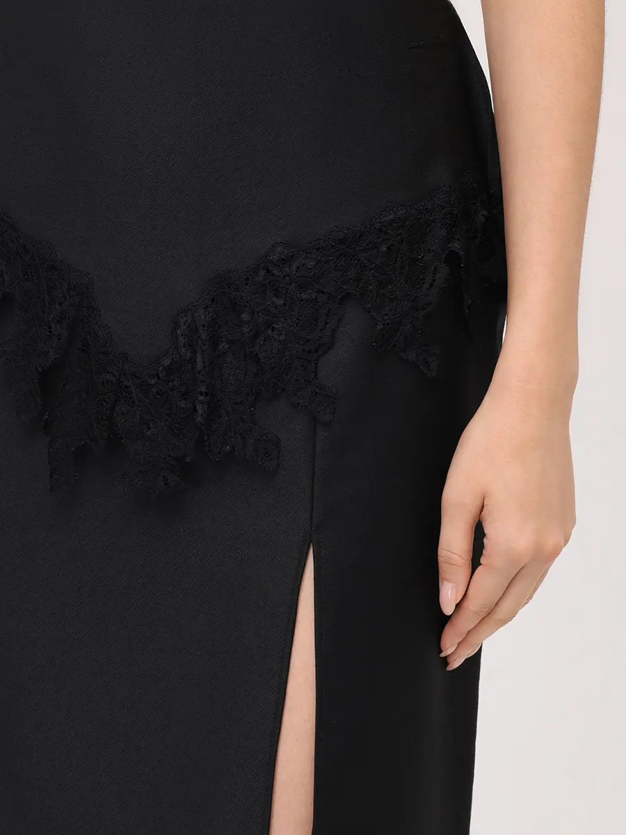 Юбка с кружевом