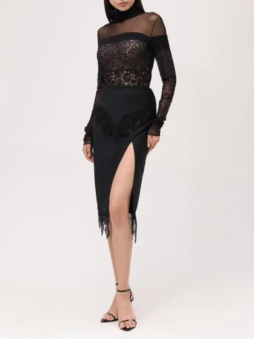 Юбка с кружевом BLUMARINE