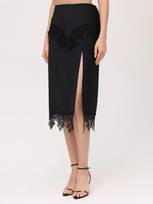 Юбка с кружевом BLUMARINE