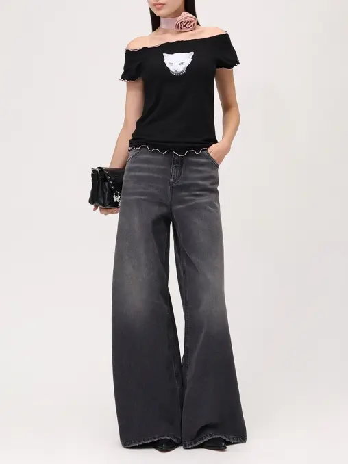 Джинсы хлопковые BLUMARINE