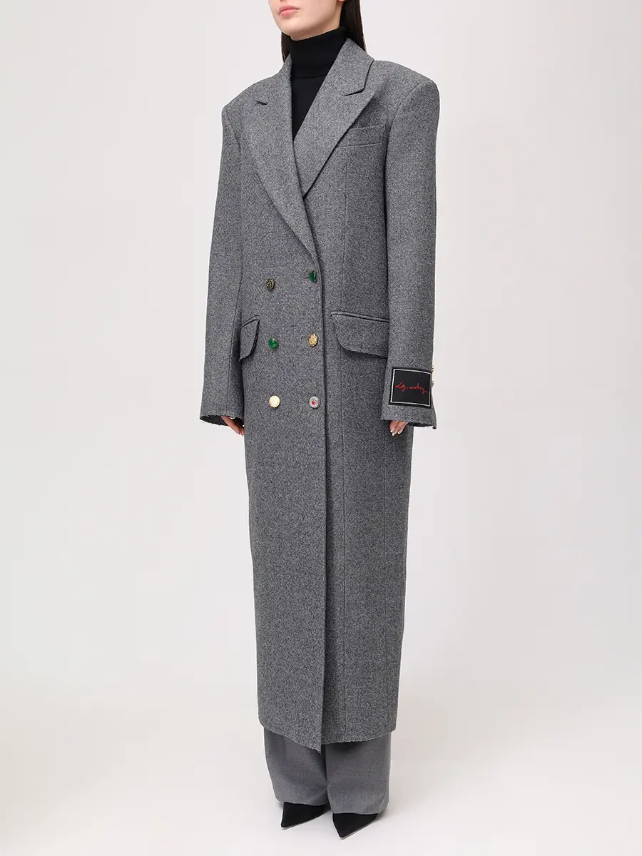 Пальто шерстяное