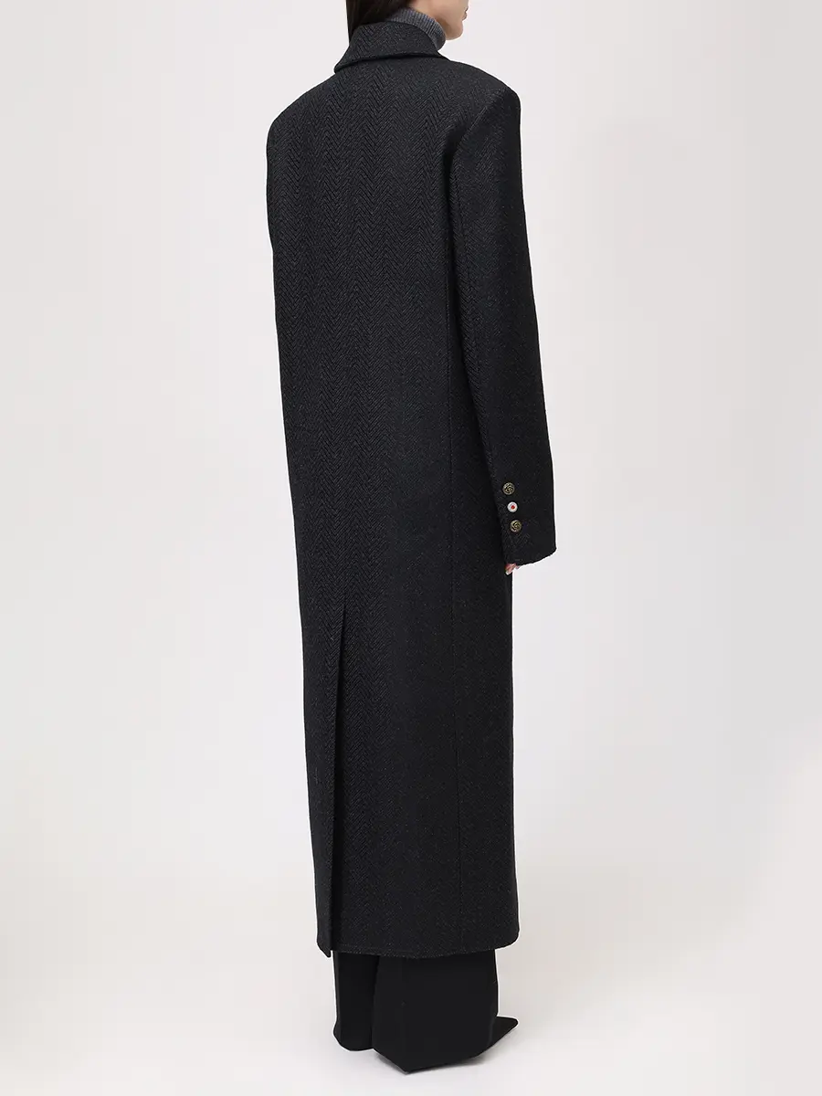 Пальто шерстяное