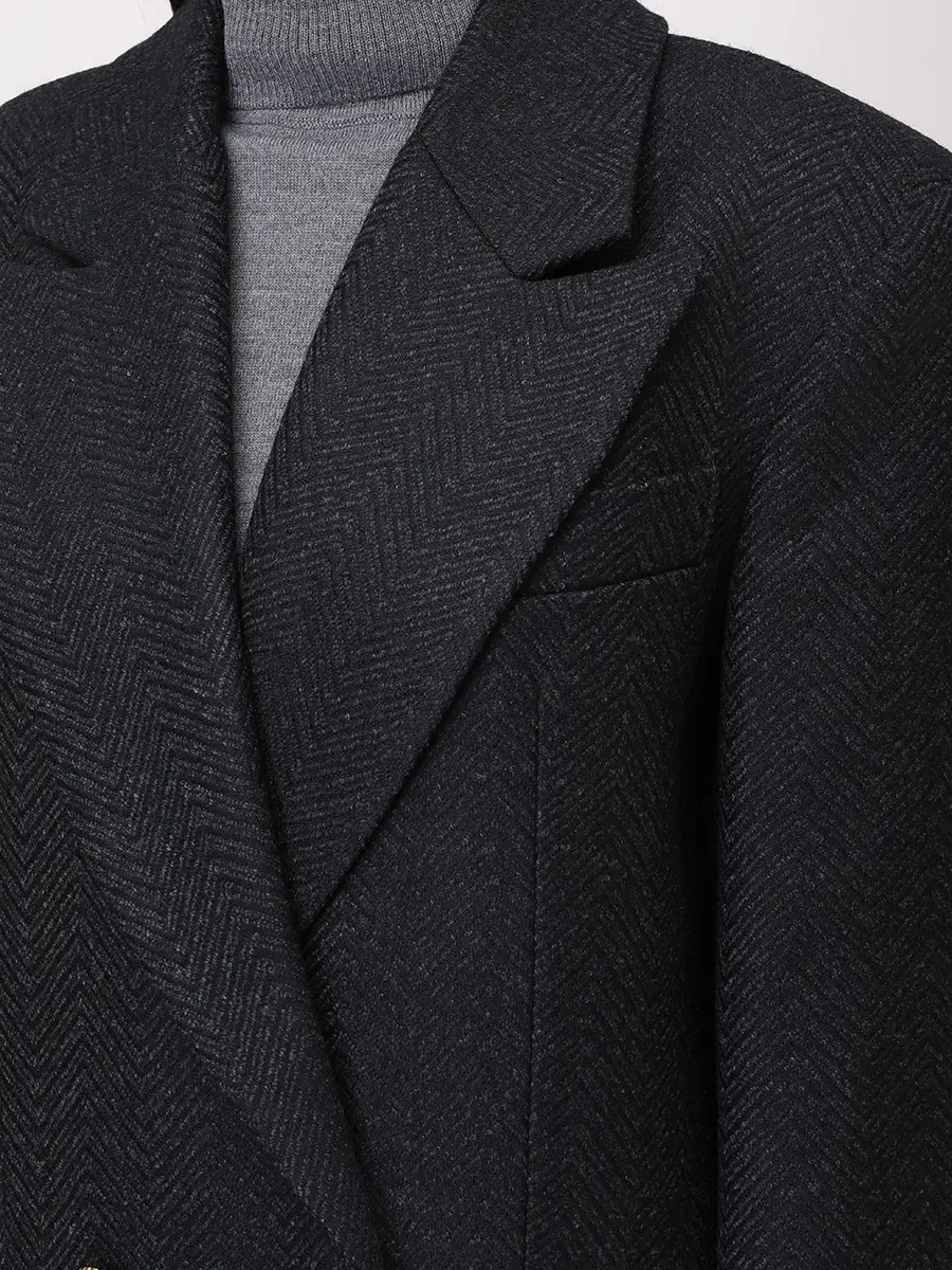 Пальто шерстяное