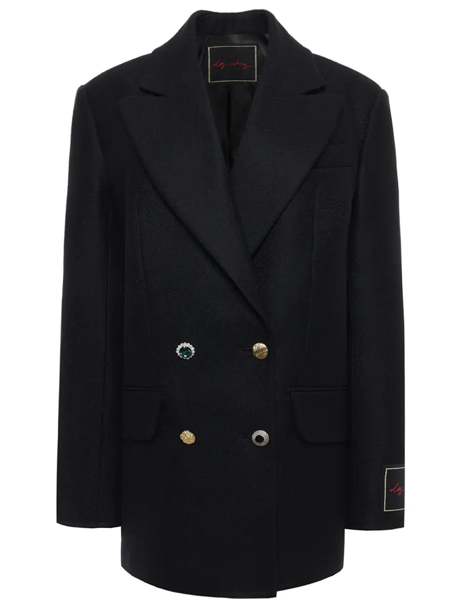 Полупальто шерстяное