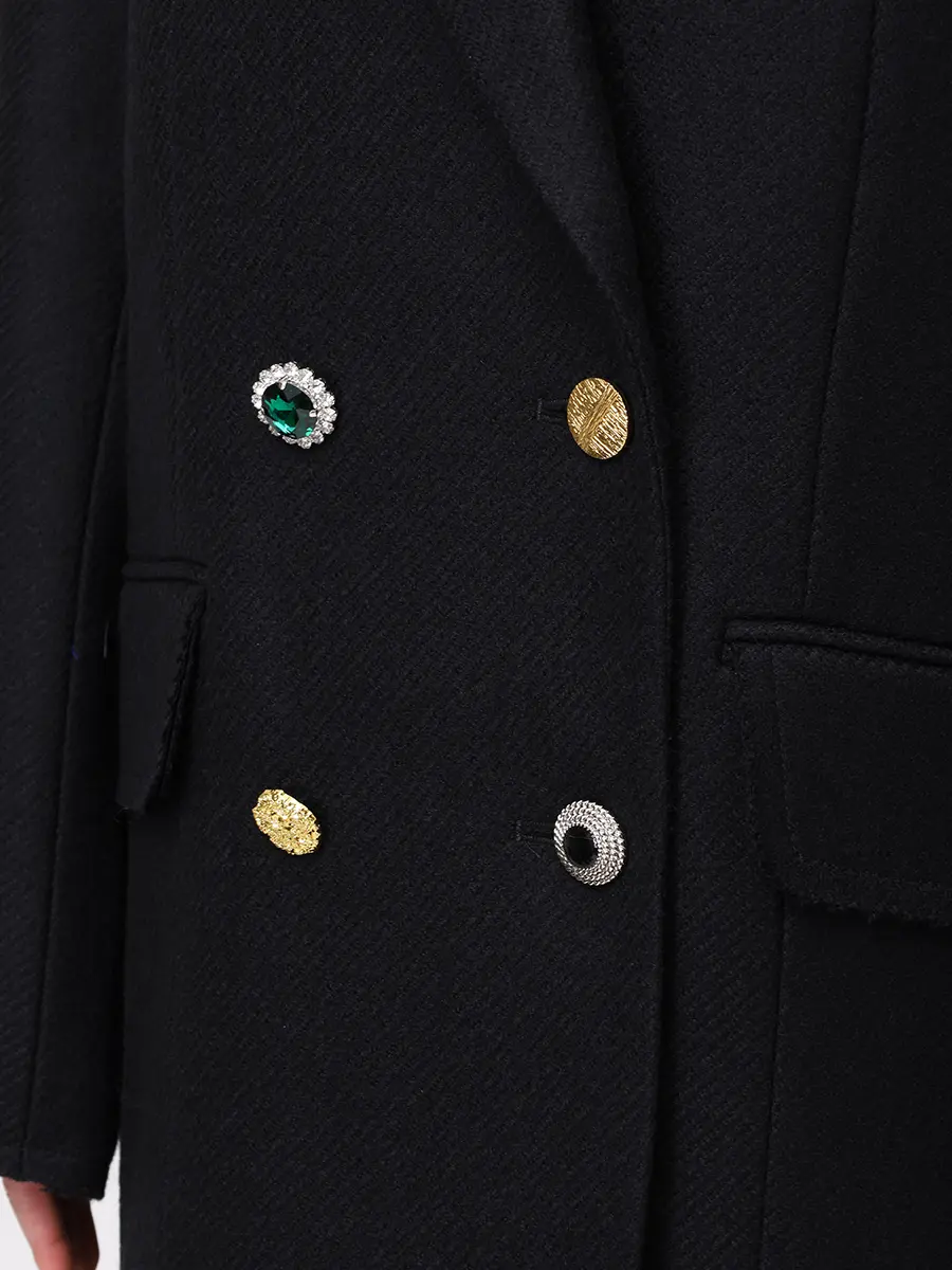 Полупальто шерстяное