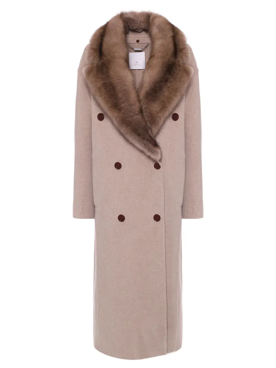 Пальто однотонное