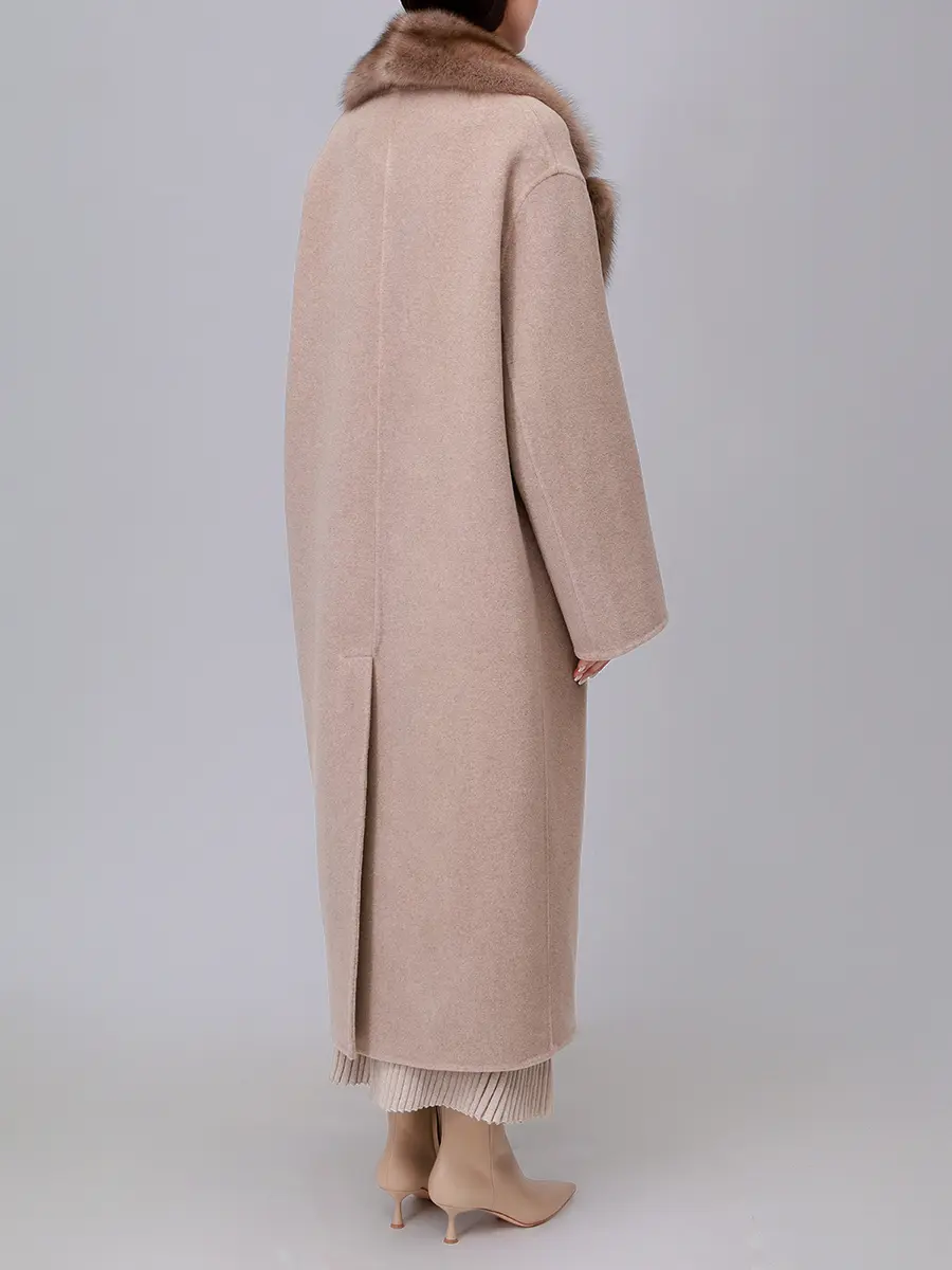 Пальто однотонное